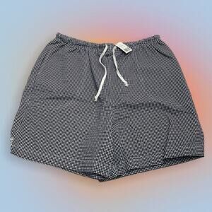 CREATE HAVOC Women’s Large Blue / White Check Cotton Shorts